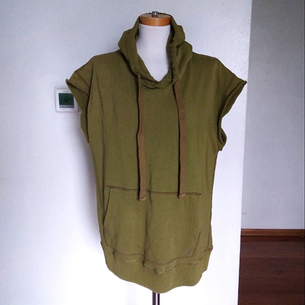M)Free People Movement Hoodie Tunic Dress